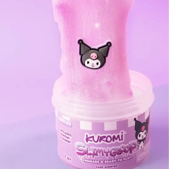 Kuromi&trade; SlimyGloop&reg; 8oz. Purple & White Cake Scented Slime {3}