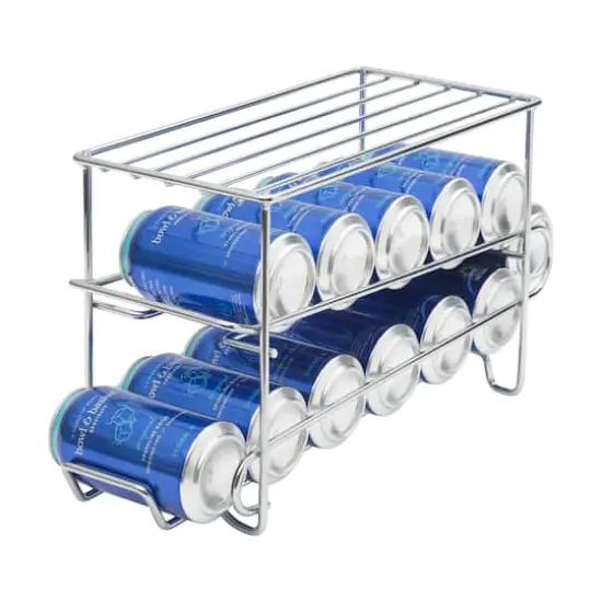 Organize It All 12 Can Organizer Rack in Chrome {3}