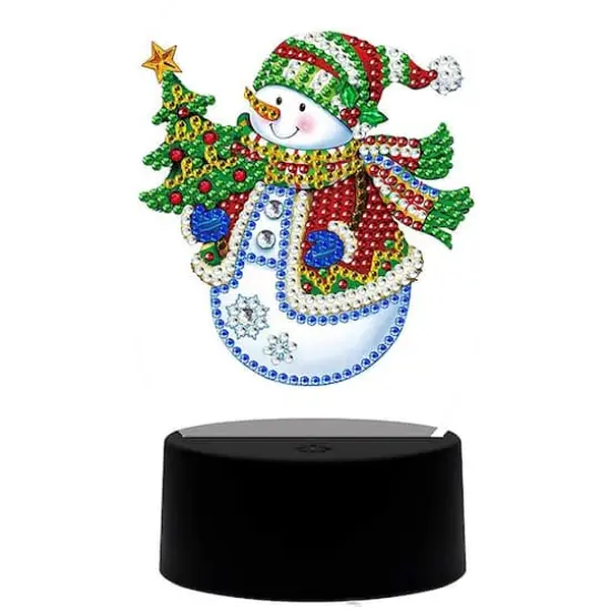 Sparkly Selections Snowman Lamp Diamond Art Kit {3}