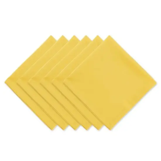 DII&reg; Solid Oversized Napkin, 6ct. Yellow Mello {1}