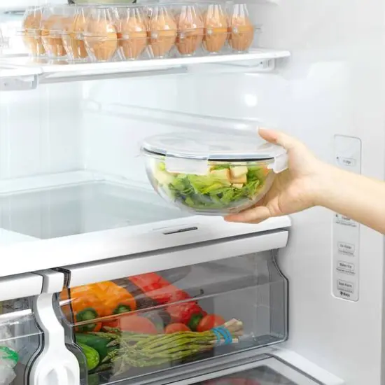 JoyJolt&reg; Black Glass Mixing Bowls Set {7}