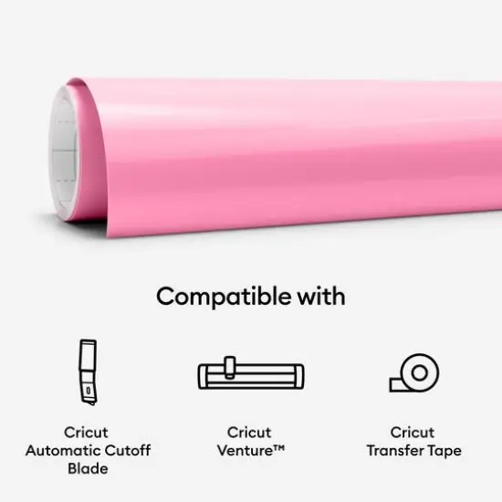Cricut&reg; 25" Permanent Smart Vinyl&trade; Light Pink {9}