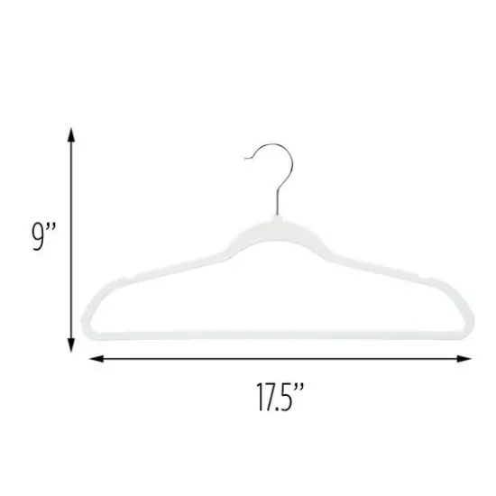 Honey Can Do White Rubberized Suit Hangers, 50ct. {5}