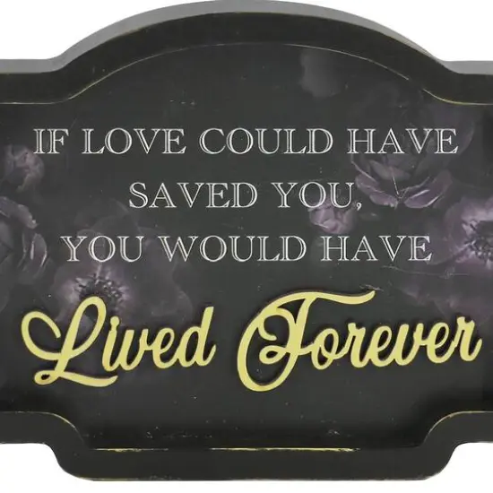 8" Black & Gold Lived Forever Sign Tabletop D&eacute;cor by Ashland&reg; {3}