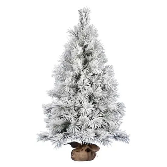 48" Unlit Frosted Beckett Pine Artificial Christmas Tree {1}