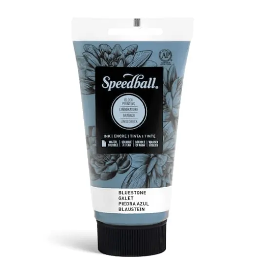 Speedball&reg; Water-Soluble Block Printing Ink Bluestone {1}