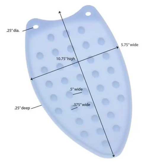 Household Essentials Blue Silicone Iron Rest Pad {4}