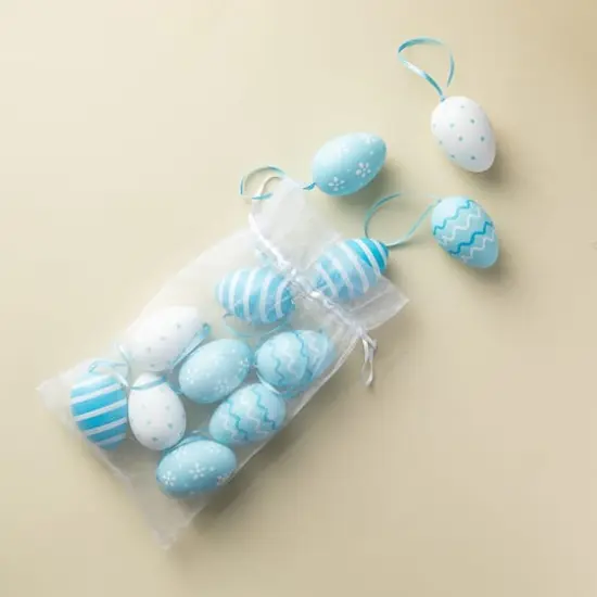 Glitzhome&reg; Blue & Pink Easter Plastic Eggs, 24ct. {8}