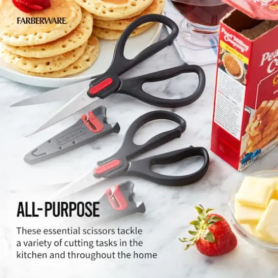 Farberware EdgeKeeper Black 2-Piece Shears Set {5}