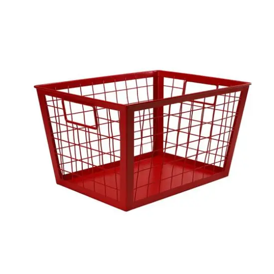 12.5" Red Wire Multifunctional Basket {1}