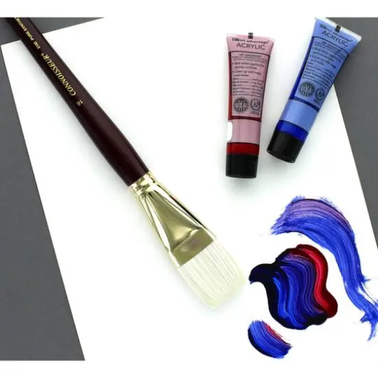 Connoisseur&reg; Pure Synthetic Bristle Long Handle Bright Brush {5}