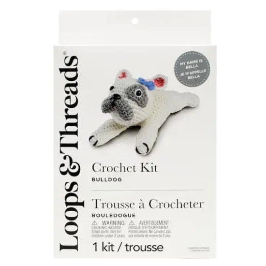 Intermediate Bulldog Amigurumi Crochet Kit by Loops & Threads&reg; {3}