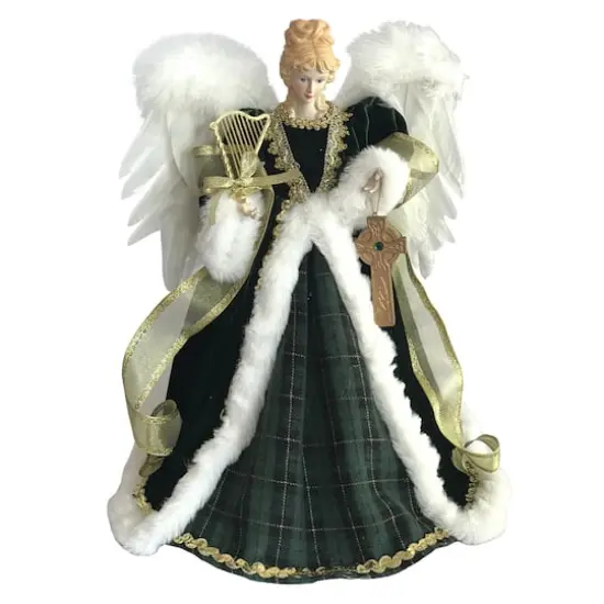 Santa's Workshop 16" Green Angel Tree Topper {1}