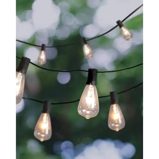 30ct. Clear Edison String Lights by Ashland&reg; {3}