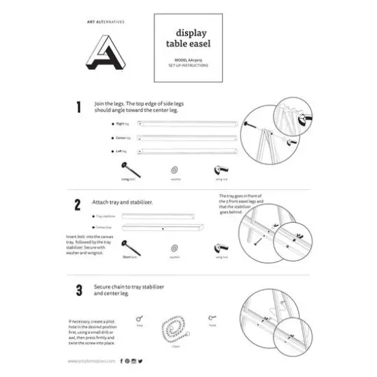 Art Alternatives Display Table Easel {5}