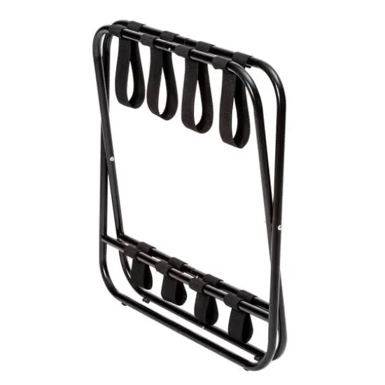 Honey Can Do Black 2-Tier KD Luggage Rack {6}
