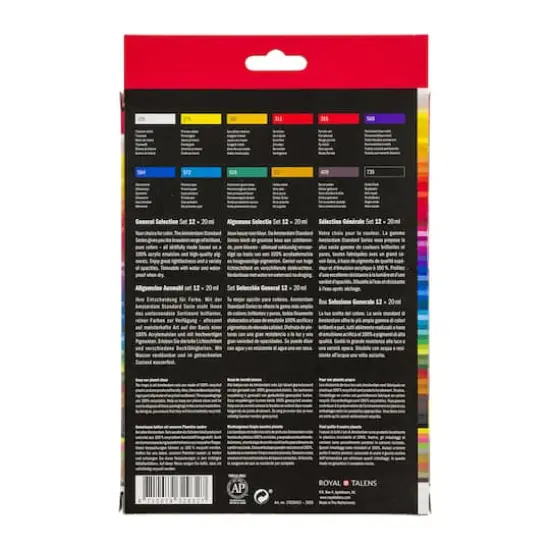 Amsterdam Standard General Selection 12 Color Acrylic Paint Set {5}