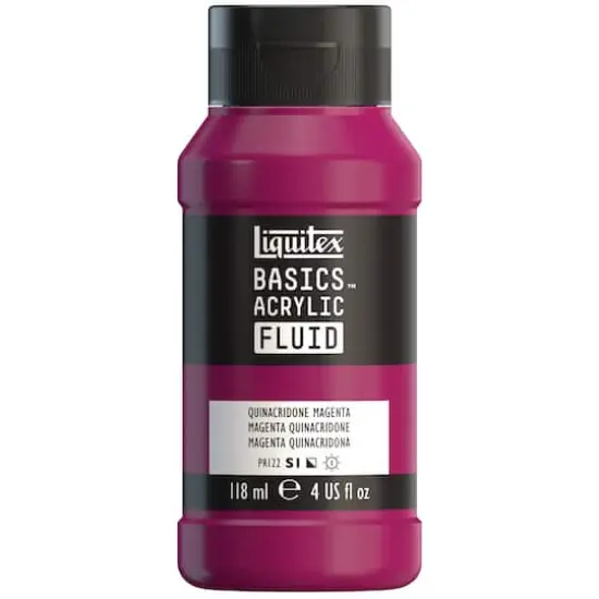 Liquitex&reg; BASICS&reg; Acrylic Fluid, 4oz. Quinacridone Magenta {1}