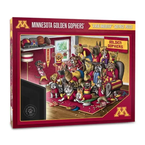College Football Purebred Fans A Real Nailbiter 500 Piece Puzzle Minnesota Gophers {1}