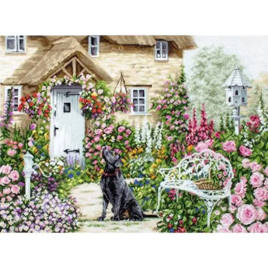 Luca-s The Cottage Garden Counted Cross Stitch Kit {1}