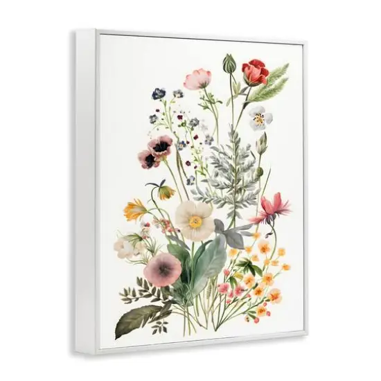 Stupell Industries Subtle Spring Blossoms Framed Giclee Art White {4}