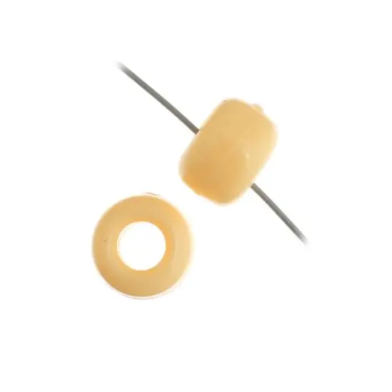 John Bead 9mm Opaque Plastic Pony Beads, 1,000ct. Ivory {5}