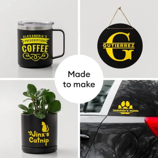 Cricut&reg; 12" x 48" Permanent Vinyl Stone Yellow {5}