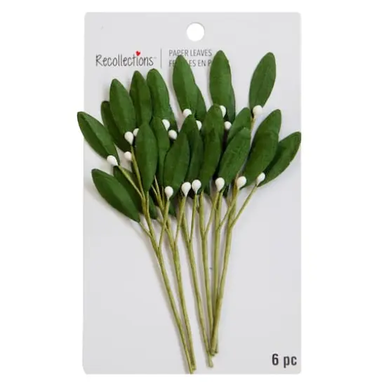 Paper Boxwood Leaf Embellishments by Recollections&trade; {4}