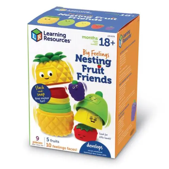Learning Resources Big Feelings Nesting Fruit Friends Activity Kit {7}