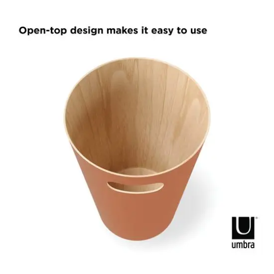 Umbra 2gal. Woodrow Trash Can Sierra {4}