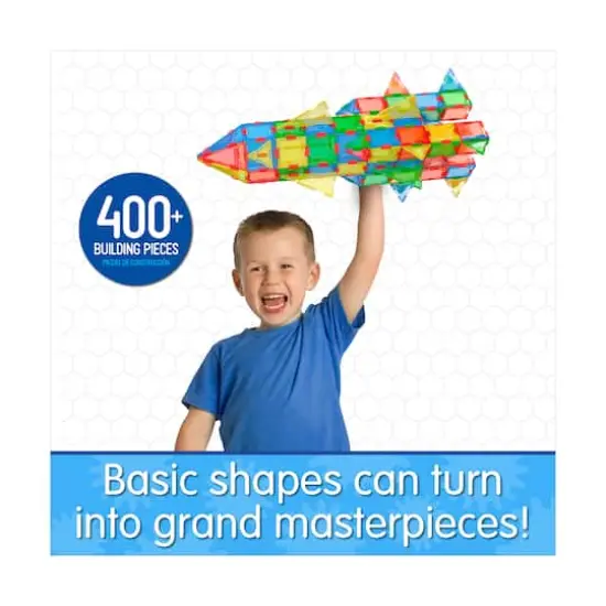 Techno Tiles - Super Building Set: Primary Colors: 400+ Pcs {9}