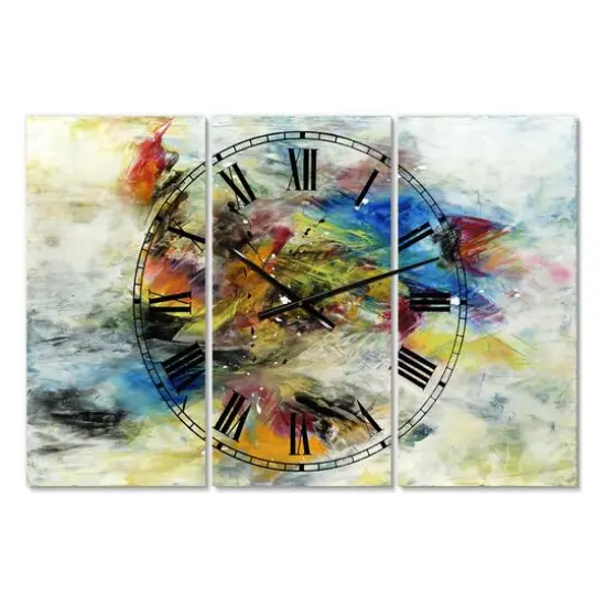 Designart 'Follow Your Dreams Large Modern Multipanel Wall Clock {6}