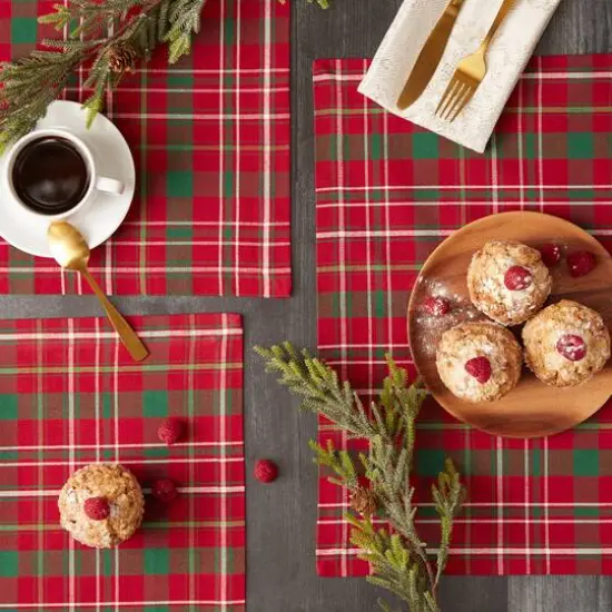 DII&reg; Tartan Plaid Placemat (Set Of 6) {6}