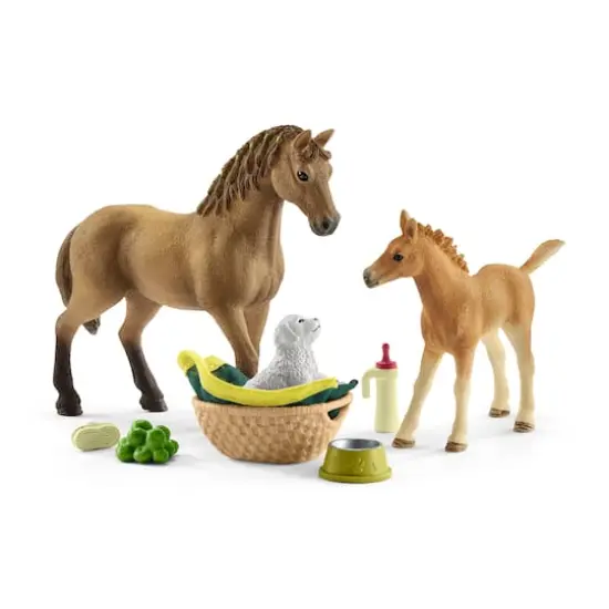 Schleich Horse Club Sarah's Baby Animal Care Playset {1}