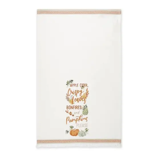 DII&reg; Autumn Pumpkins Printed Dishtowel Set {6}
