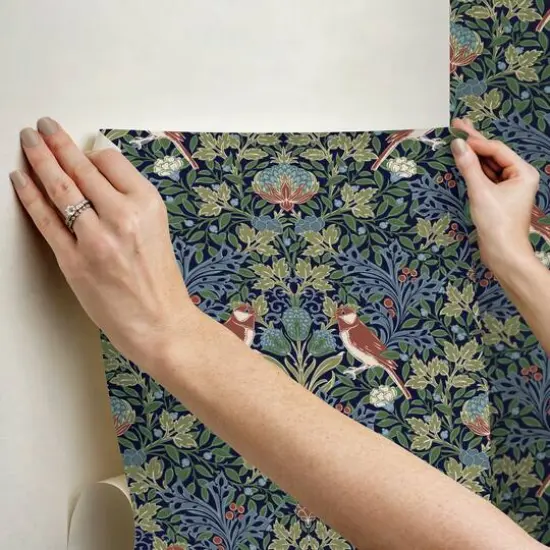 RoomMates Garden Aviary Peel & Stick Wallpaper Jewel {9}
