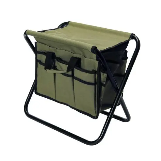 Household Essentials Collapsible Utility Stool Green {1}