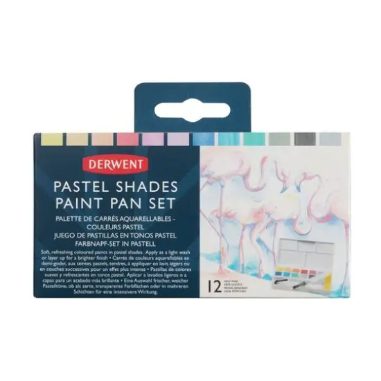 Derwent&reg; 12-Color Pastel Shades Paint Pan Set {7}