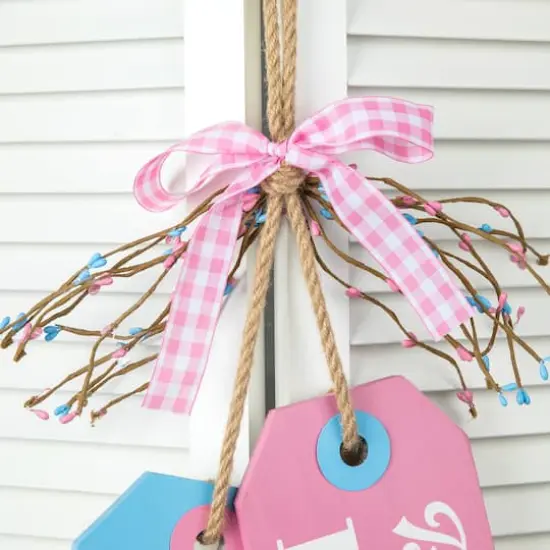 Glitzhome&reg; 24" Easter Wooden Doorknob Hanging D&eacute;cor {6}
