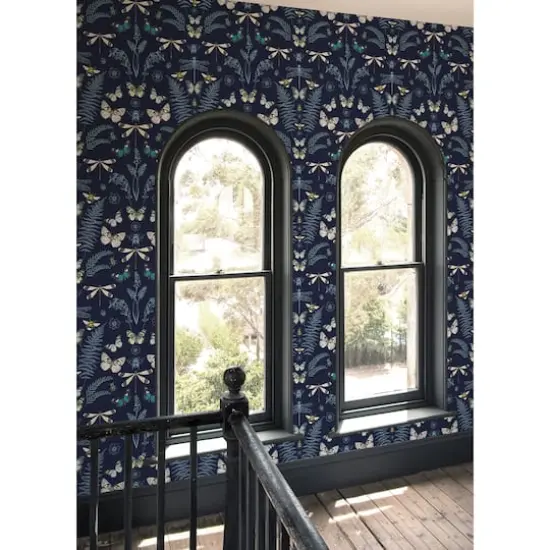 RoomMates Hidden Treasures Peel & Stick Wallpaper Blue {5}