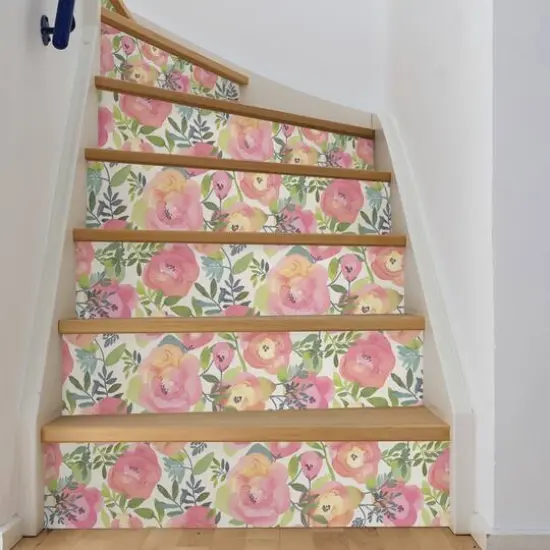 NuWallpaper Peachy Keen Pink Peel & Stick Wallpaper {8}