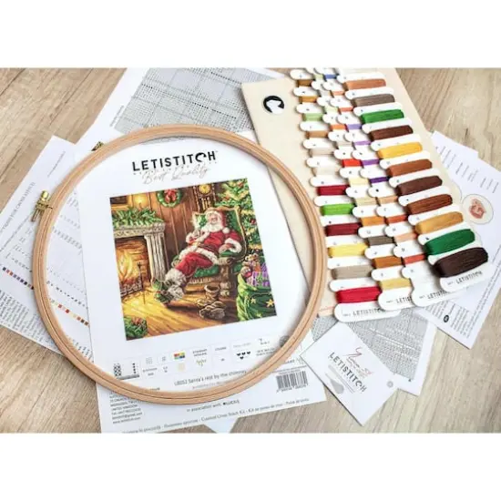 Letistitch Santa's Rest by the Chimney Counted Cross Stitch Kit {7}