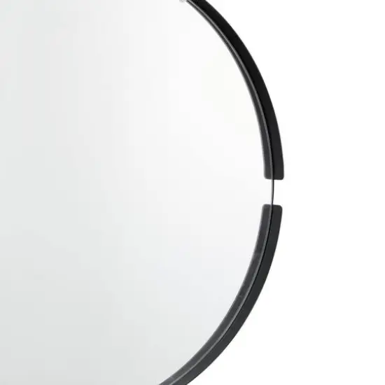 CosmoLiving by Cosmopolitan Black Metal Contemporary Wall Mirror, 26" x 26" x 2" {5}