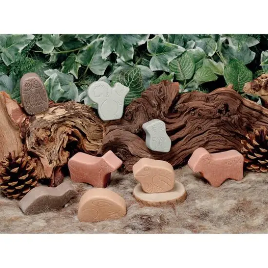 Yellow Door Little Lands Woodland Stone Figure Play Set {3}