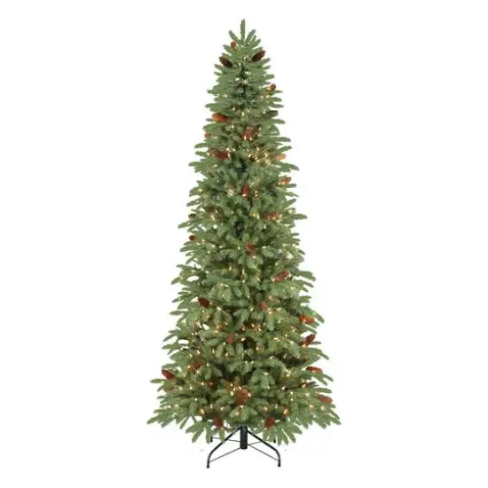 7.5ft. Pre-Lit Slim Montville Spruce Artificial Christmas Tree, Clear Lights {1}