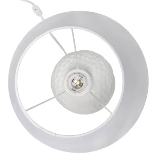 Creekwood Home Essentix 20" Ceramic Winding Table Lamp White {11}