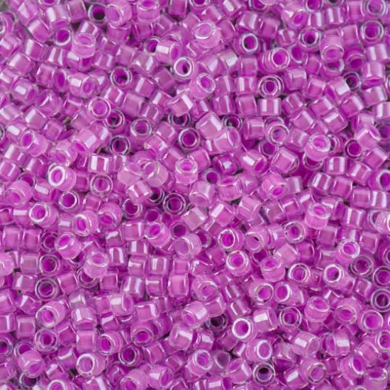 John Bead 11/0 Miyuki Delica Glass Seed Beads, 5g Plum Crazy Luminous Neon {1}