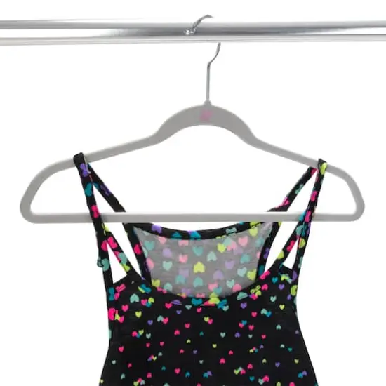 Simplify Kids Velvet Hangers, 25ct. White {5}