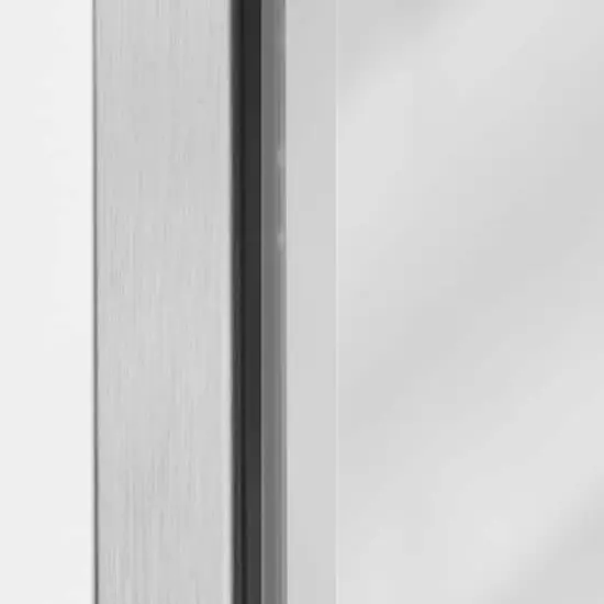 Head West 25" Brushed Nickel Stainless Steel Framed Wall Mirror {5}