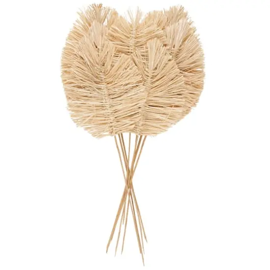 32" Light Brown Dried Grass Spear-Shaped Foliage with Sharp Stems {1}